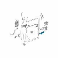 OEM 2007 Dodge Ram 3500 Handle-Inside Release Diagram - 1CR96BD5AA