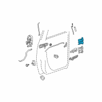 OEM 2008 Dodge Ram 1500 Rear Door Upper Hinge Diagram - 55276106AB