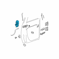 OEM 2004 Dodge Ram 2500 Rear Door Latch Diagram - 55372858AB