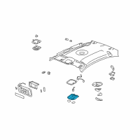 OEM 2008 Saturn Aura Bezel Asm-Roof Console Accessory Switch *Neutral L Diagram - 15276330