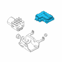 OEM 2005 Chevrolet Silverado 1500 HD Electronic Brake Control Module Assembly Diagram - 15142302