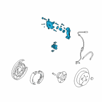 OEM 2011 Kia Optima Rear Wheel Brake Assembly, Right Diagram - 582303Q100