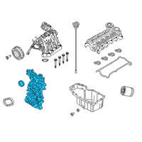 OEM 2019 Jeep Renegade Cover-Timing Case Diagram - 68497546AA