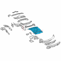 OEM 2021 Jeep Grand Cherokee Pan-Rear Floor Diagram - 4560191AA