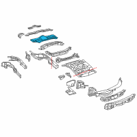 OEM 2011 Jeep Grand Cherokee Pan-Floor Diagram - 68043177AA