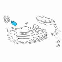 OEM BMW 230i xDrive Mini Headlight Bulb Diagram - 07-11-9-905-328