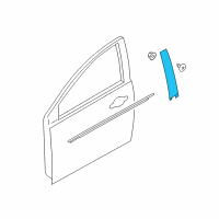 OEM 2018 Ford Focus Door Moldings Diagram - BM5Z5820554B