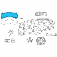 OEM 2011 Chrysler 200 Instrument Cluster Diagram - 56046511AC