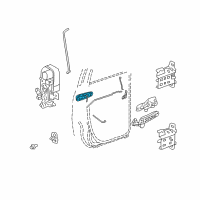 OEM Ram Dakota Handle-Exterior Door Diagram - 55275685AB