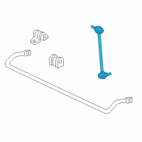 OEM 2011 Honda Ridgeline Link, Right Rear Stabilizer Diagram - 52320-SJC-A03