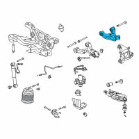 OEM 2016 Toyota Sequoia Upper Control Arm Diagram - 48790-0C010