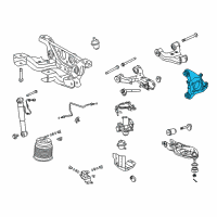 OEM 2014 Toyota Sequoia Knuckle Diagram - 42305-0C010