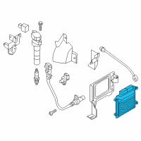 OEM 2016 Hyundai Santa Fe Sport Computer Brain Engine Control Module Diagram - 39100-2GAE0