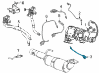 OEM Cadillac Exhaust Temperature Sensor Diagram - 55492188