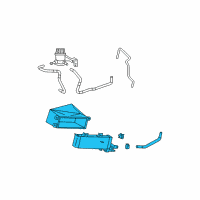 OEM Toyota Highlander Oil Cooler Assembly Diagram - 32920-48050