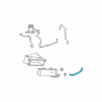 OEM 2006 Lexus RX400h Hose, Motor Cooling Diagram - G1273-48010