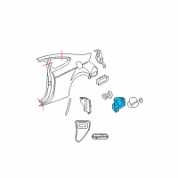 OEM Honda Accord Adapter, Fuel Cap Diagram - 74480-TE0-A01