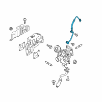 OEM 2018 Ford EcoSport Oil Feed Tube Diagram - CM5Z-6K679-B