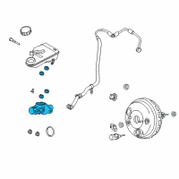 OEM 2014 Ford Focus Master Cylinder Diagram - CV6Z-2140-B