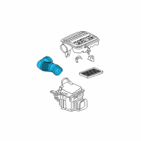 OEM Chrysler Aspen Hose-Air Cleaner Diagram - 53032797AB