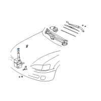 OEM 1998 Toyota Supra Reservoir Cap Diagram - 85316-16070