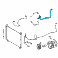 OEM Lexus RC300 Tube Sub-Assembly, SUCTI Diagram - 88707-53150