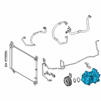 OEM 2017 Lexus GS350 Compressor Assembly Diagram - 88320-48320