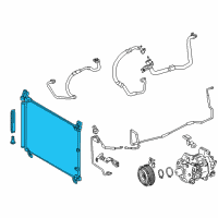 OEM Lexus CONDENSER Assembly Diagram - 88460-24100
