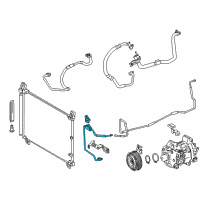 OEM Lexus RC350 Tube Sub-Assembly, Liquid Diagram - 88706-30A20