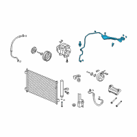 OEM 2014 Honda Crosstour Pipe Assembly, Air Conditioner Diagram - 80321-TP6-A01