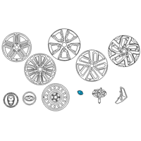 OEM 2022 Hyundai Kona WHEEL ASSY-ALUMINIUM Diagram - 52910-J9800