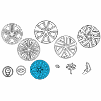 OEM Hyundai Wheel Alloy Diagram - 52910-J9300