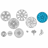 OEM Hyundai Kona Electric WHEEL ASSY-ALUMINIUM Diagram - 52910-K4100