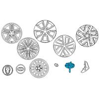 OEM Hyundai Kona Electric Wheel Assembly Diagram - 52910-J9500