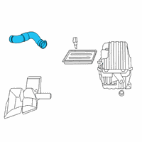 OEM 2012 Dodge Journey Fuel Clean Air Duct Diagram - 4891892AB