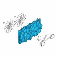 OEM Infiniti Q50 Shroud Assy-Radiator Diagram - 21483-4GB0A