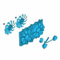 OEM Infiniti Q50 Motor & Fan Assy-W/Shroud Diagram - 21481-4GB0A