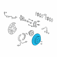 OEM Honda Pilot Disk, Rear Brake Drum In Diagram - 42510-TG7-A00