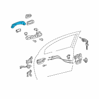 OEM 2005 Toyota Corolla Handle, Outside Diagram - 69211-AA020-H0