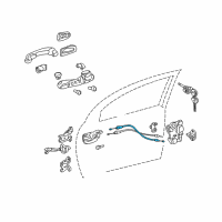 OEM 2008 Toyota Corolla Control Cable Diagram - 69760-02030