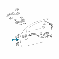 OEM 2003 Toyota Matrix Door Check Diagram - 68620-02061