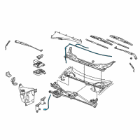 OEM Pontiac Montana Hose-Windshield Washer Pump Diagram - 10290990