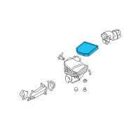 OEM 2007 BMW X3 Air Filter Diagram - 13-71-7-542-545