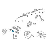 OEM 2010 Honda Element Sensor Assy., Satellite Safing Diagram - 77975-SCV-A01