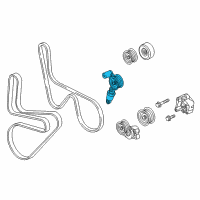 OEM 2014 Chevrolet Corvette TENSIONER ASM-DRV BELT Diagram - 12686272