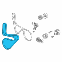 OEM 2018 Chevrolet Corvette Belt-Supercharge Diagram - 12663625