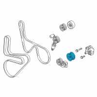 OEM 2018 Cadillac CTS Pulley Diagram - 12678515