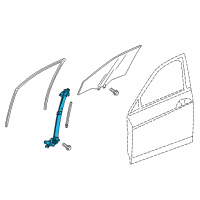 OEM 2022 Honda Accord Regulator Assembly, Right Front Door (Power) Diagram - 72210-TVA-A01