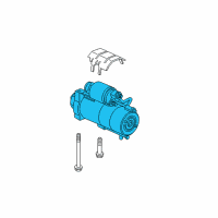 OEM 2005 Cadillac Escalade ESV Starter Asm Diagram - 12576163