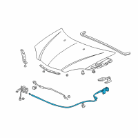 OEM 2003 Acura RSX Wire Assembly, Hood (Graphite Black) Diagram - 74130-S6M-A01ZA